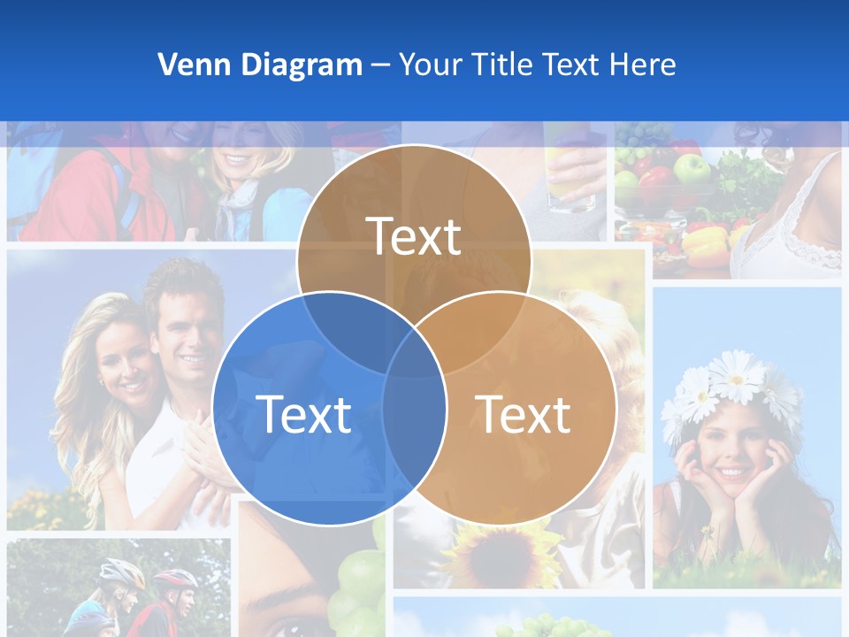 Elderly Portrait Fun PowerPoint Template