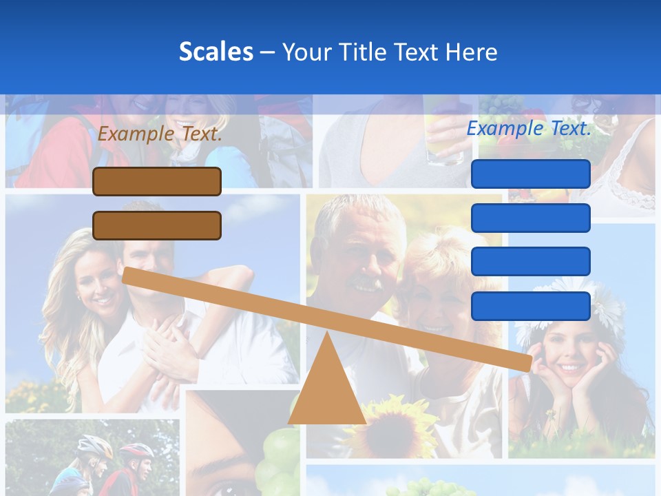 Elderly Portrait Fun PowerPoint Template