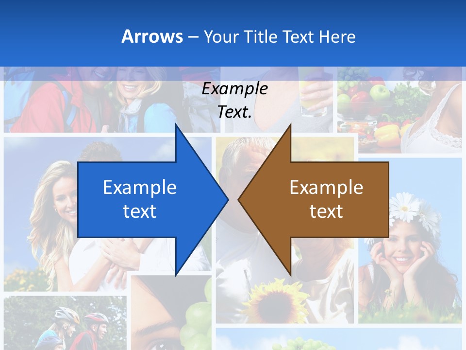 Elderly Portrait Fun PowerPoint Template