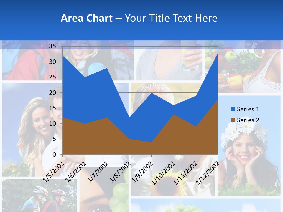 Elderly Portrait Fun PowerPoint Template