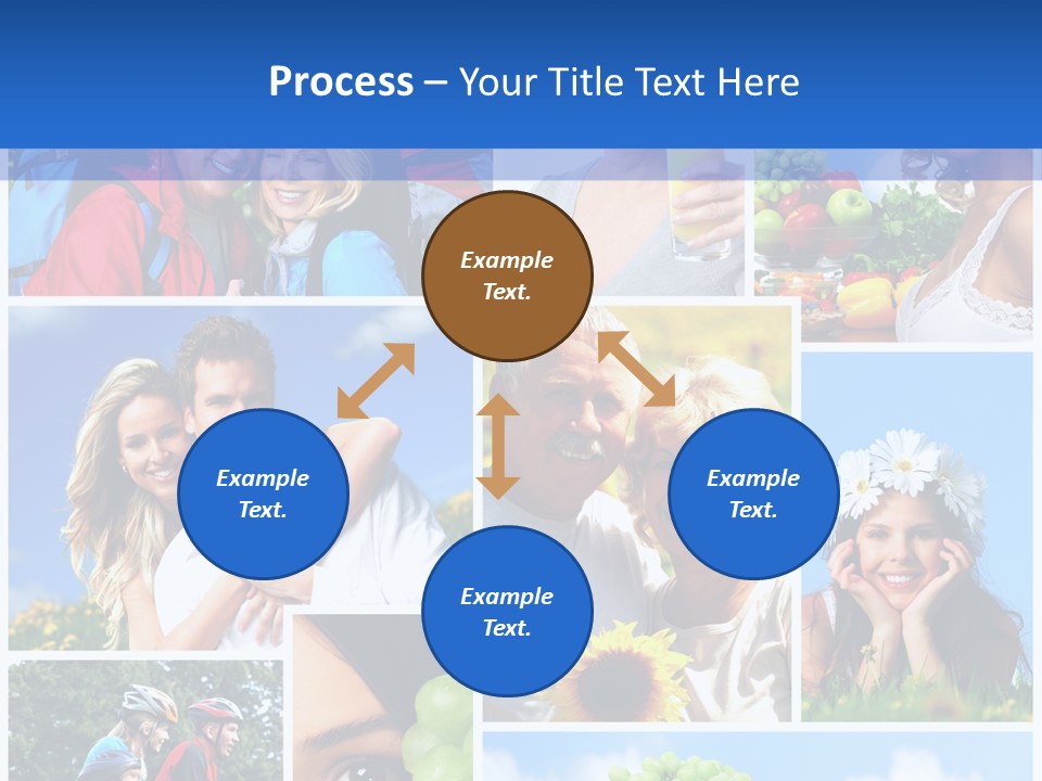 Elderly Portrait Fun PowerPoint Template