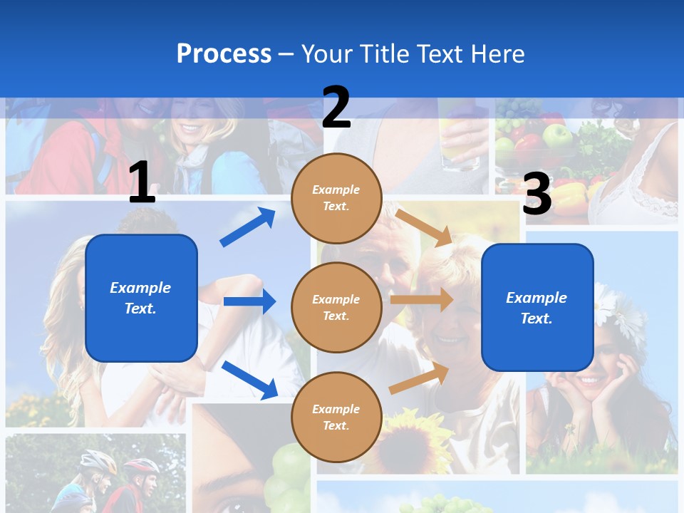 Elderly Portrait Fun PowerPoint Template