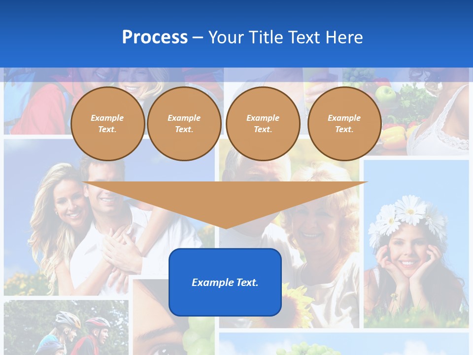 Elderly Portrait Fun PowerPoint Template