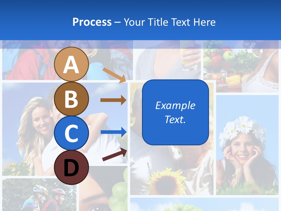 Elderly Portrait Fun PowerPoint Template