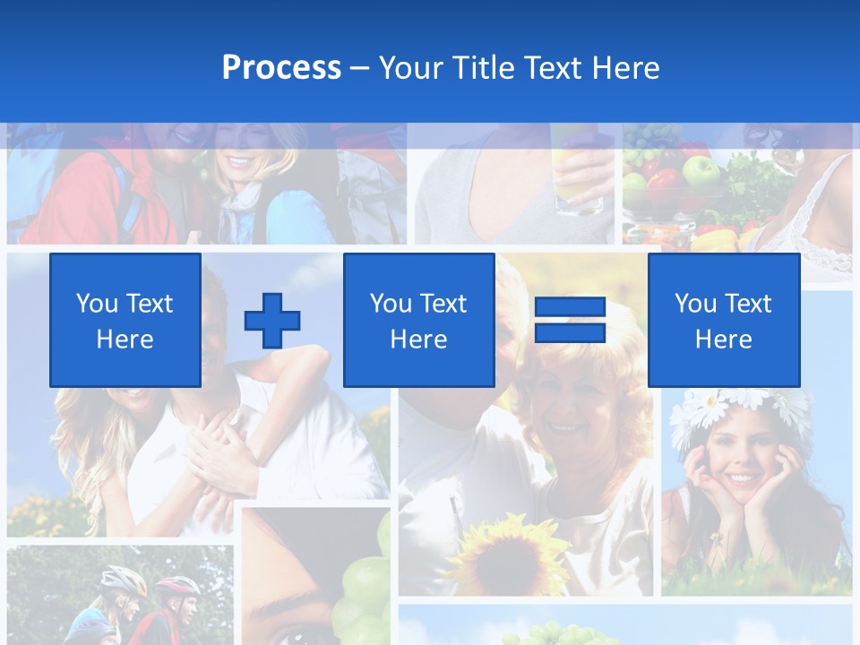 Elderly Portrait Fun PowerPoint Template