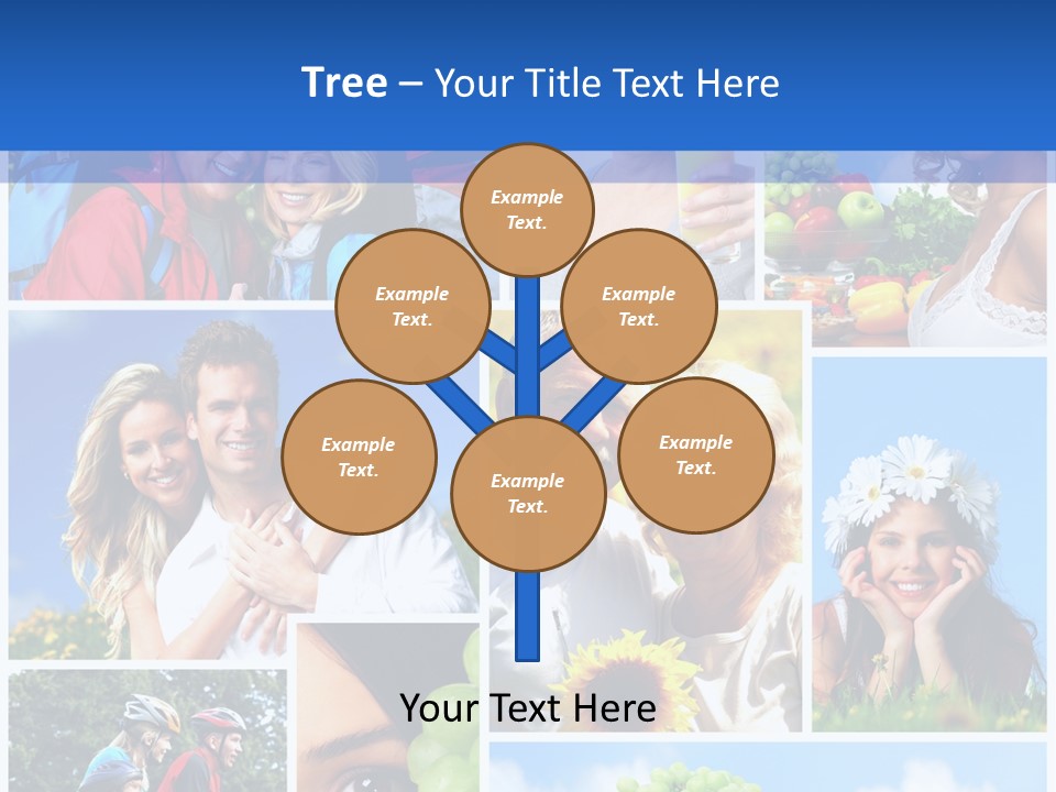 Elderly Portrait Fun PowerPoint Template