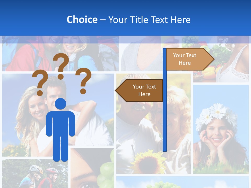 Elderly Portrait Fun PowerPoint Template