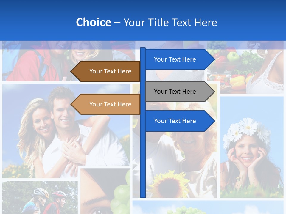 Elderly Portrait Fun PowerPoint Template