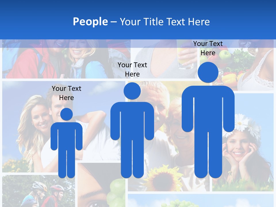 Elderly Portrait Fun PowerPoint Template