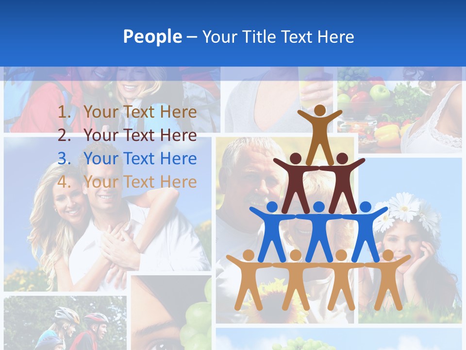 Elderly Portrait Fun PowerPoint Template