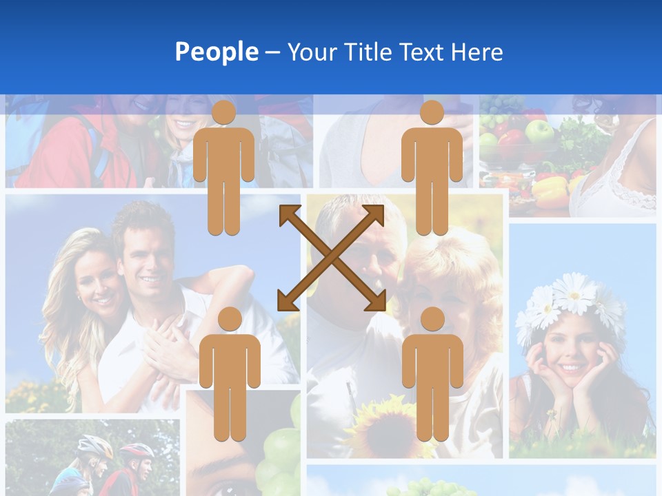 Elderly Portrait Fun PowerPoint Template