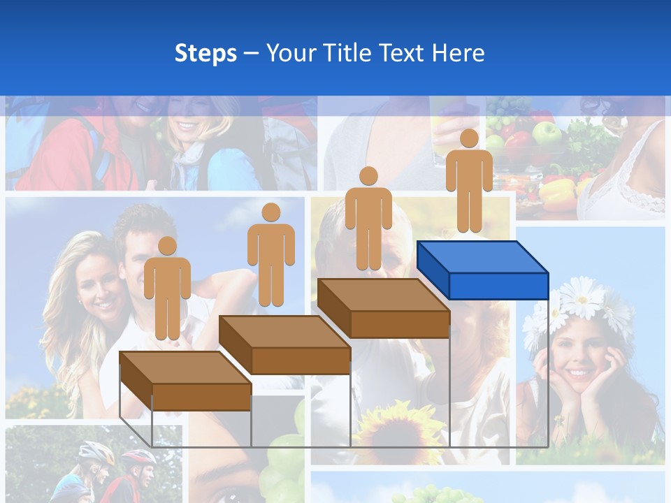 Elderly Portrait Fun PowerPoint Template