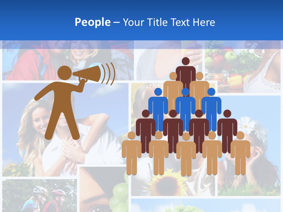 Elderly Portrait Fun PowerPoint Template