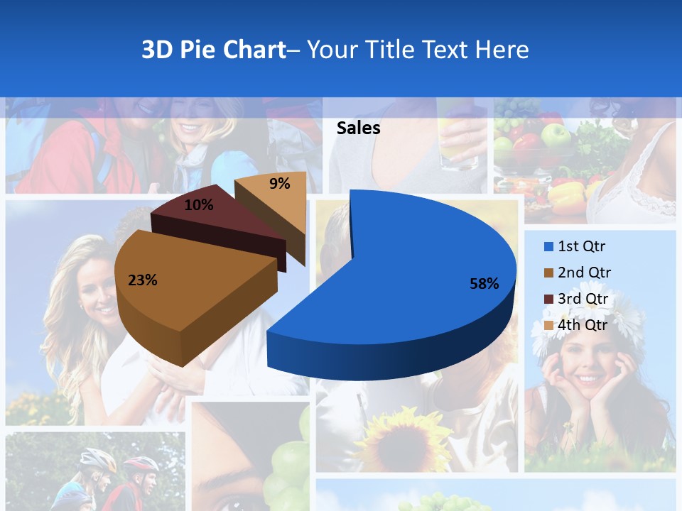 Elderly Portrait Fun PowerPoint Template