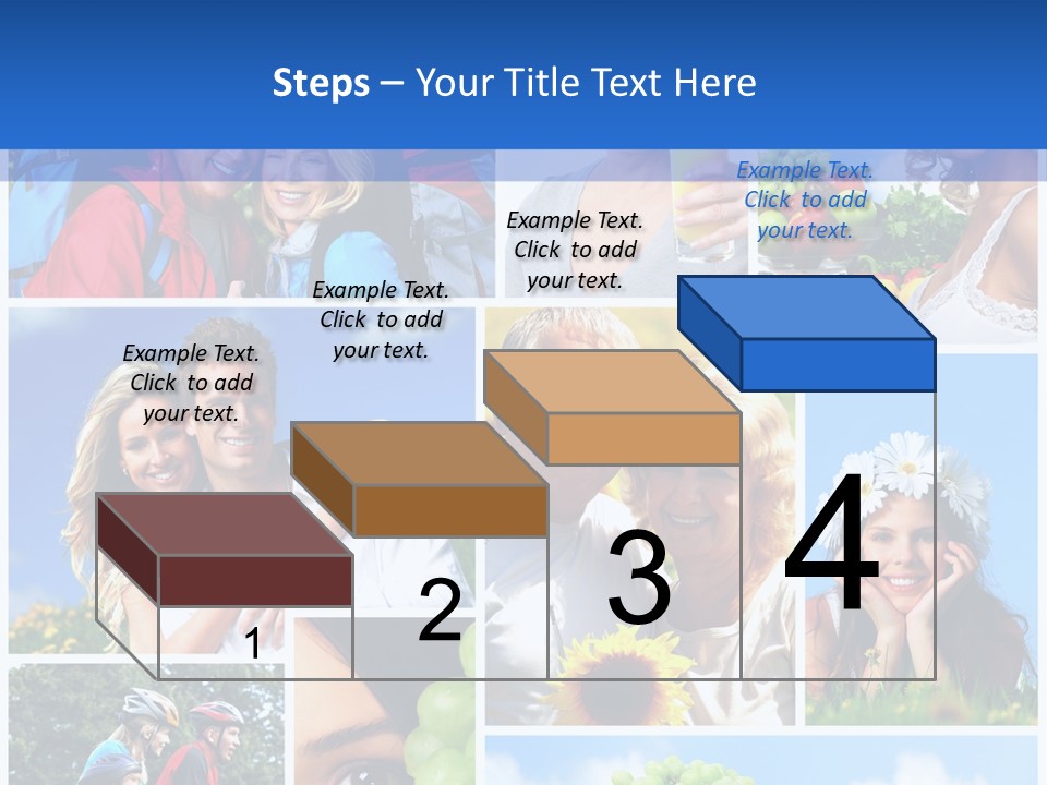 Elderly Portrait Fun PowerPoint Template