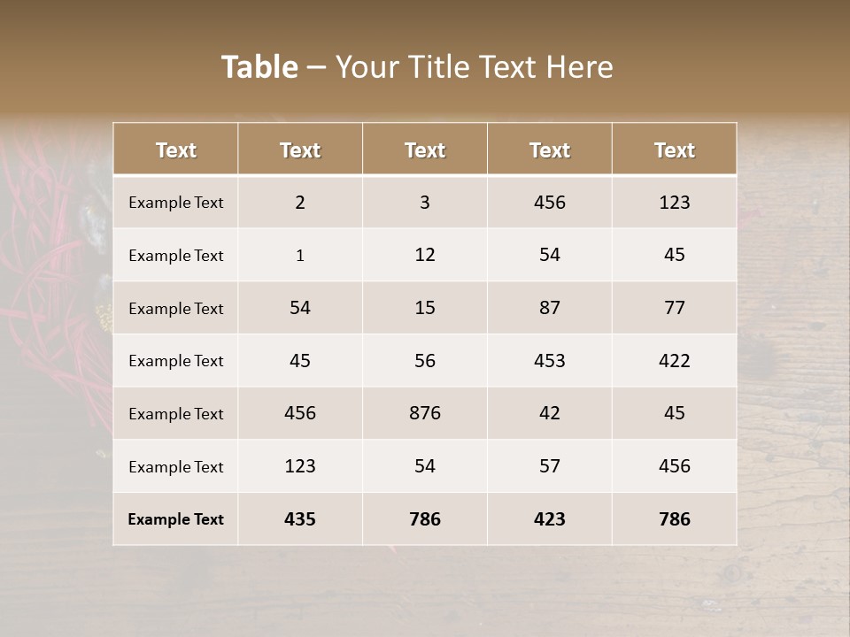 Twig Brown Season PowerPoint Template