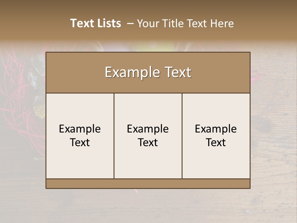 Twig Brown Season PowerPoint Template