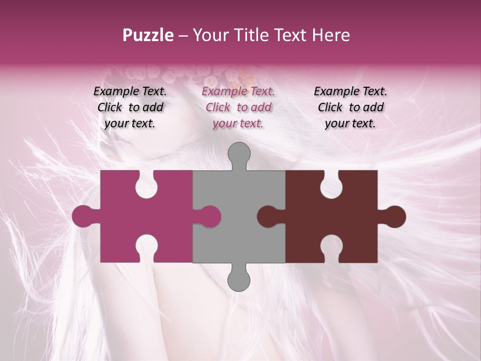 Young Wreath Of Flowers Tender PowerPoint Template