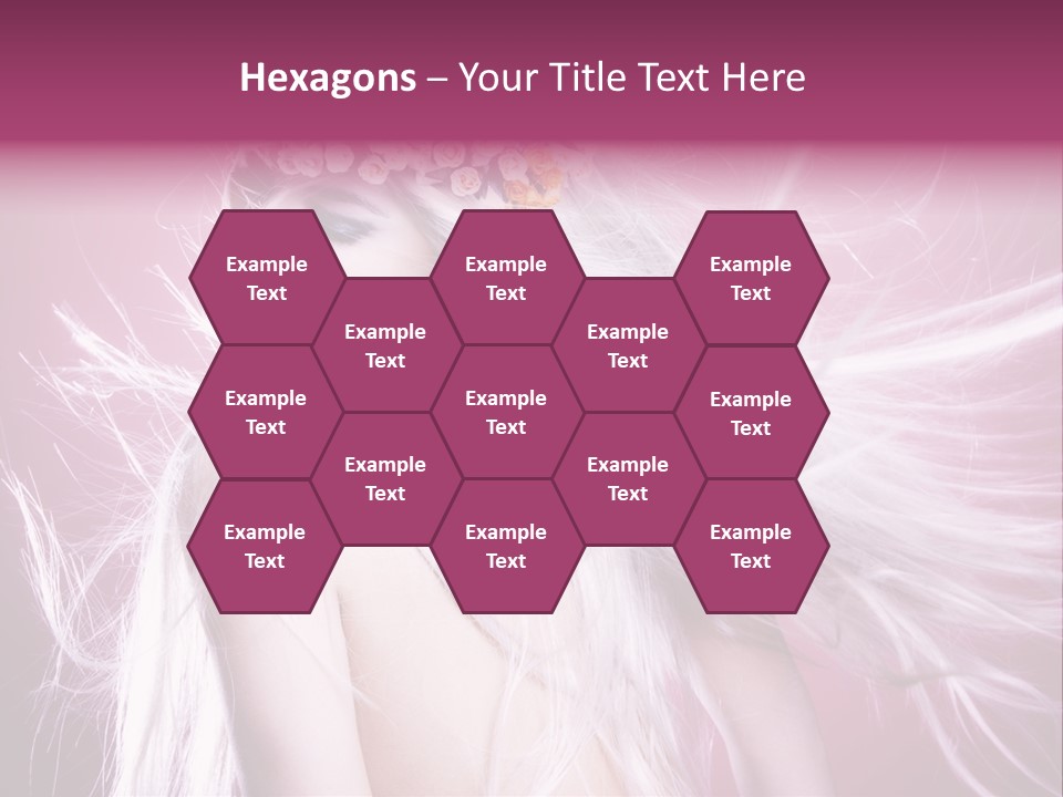 Young Wreath Of Flowers Tender PowerPoint Template