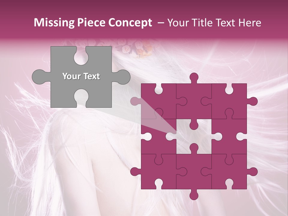 Young Wreath Of Flowers Tender PowerPoint Template