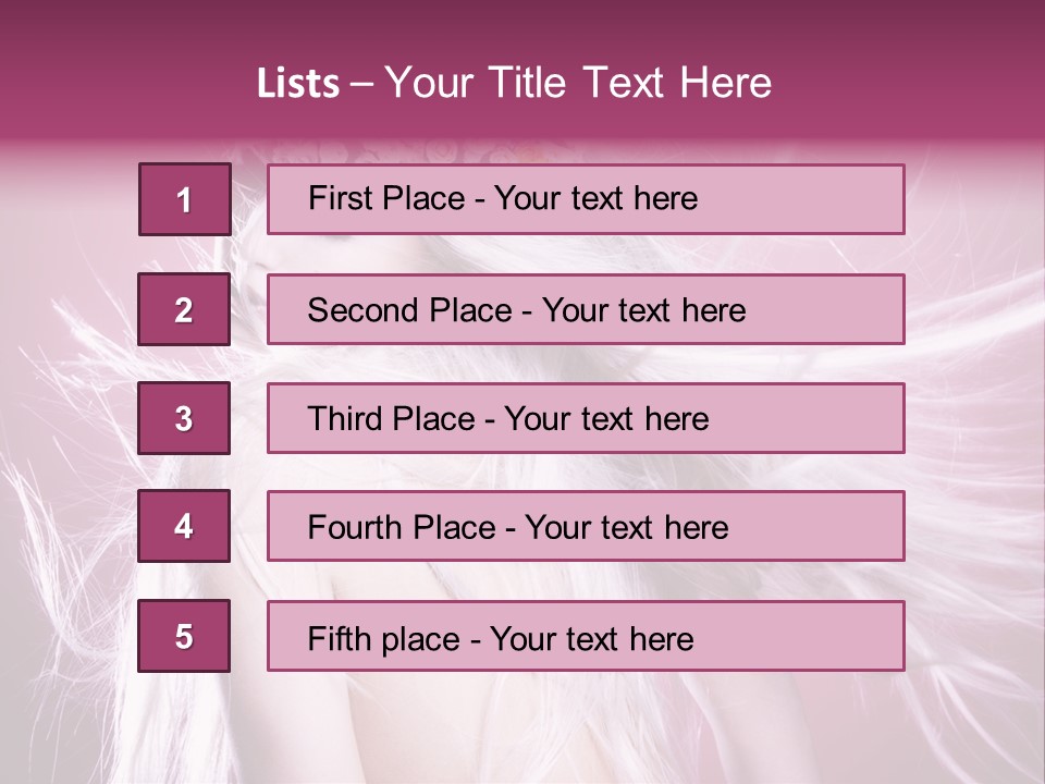 Young Wreath Of Flowers Tender PowerPoint Template