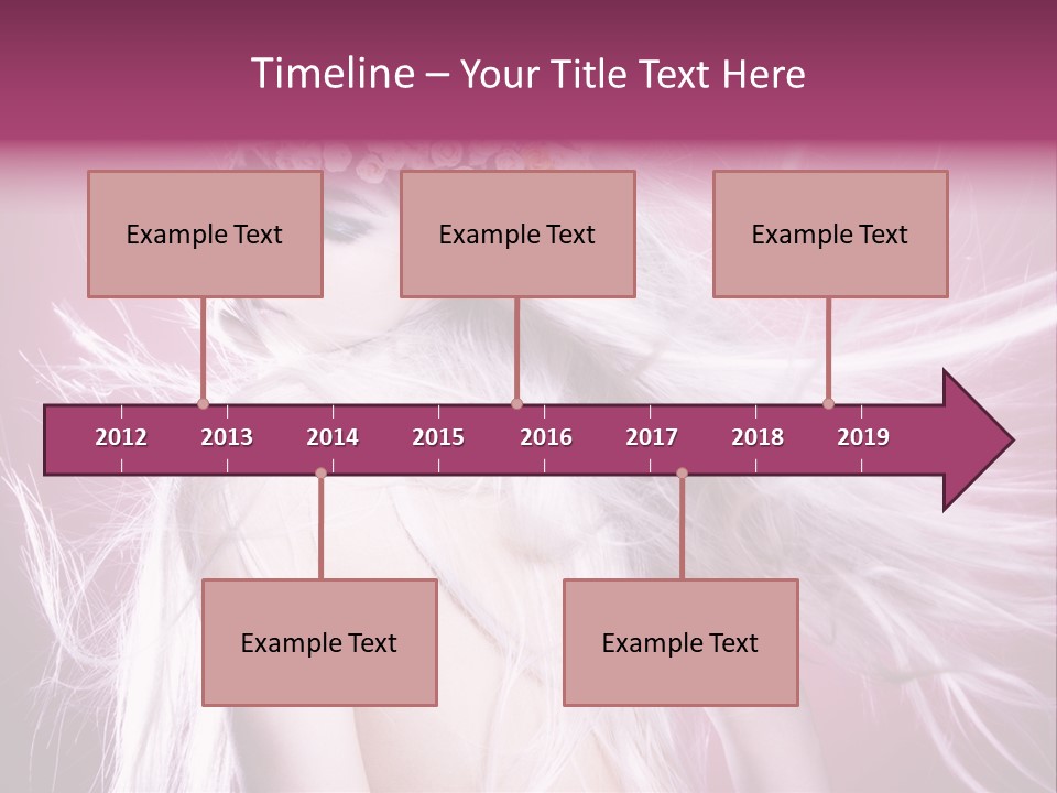 Young Wreath Of Flowers Tender PowerPoint Template