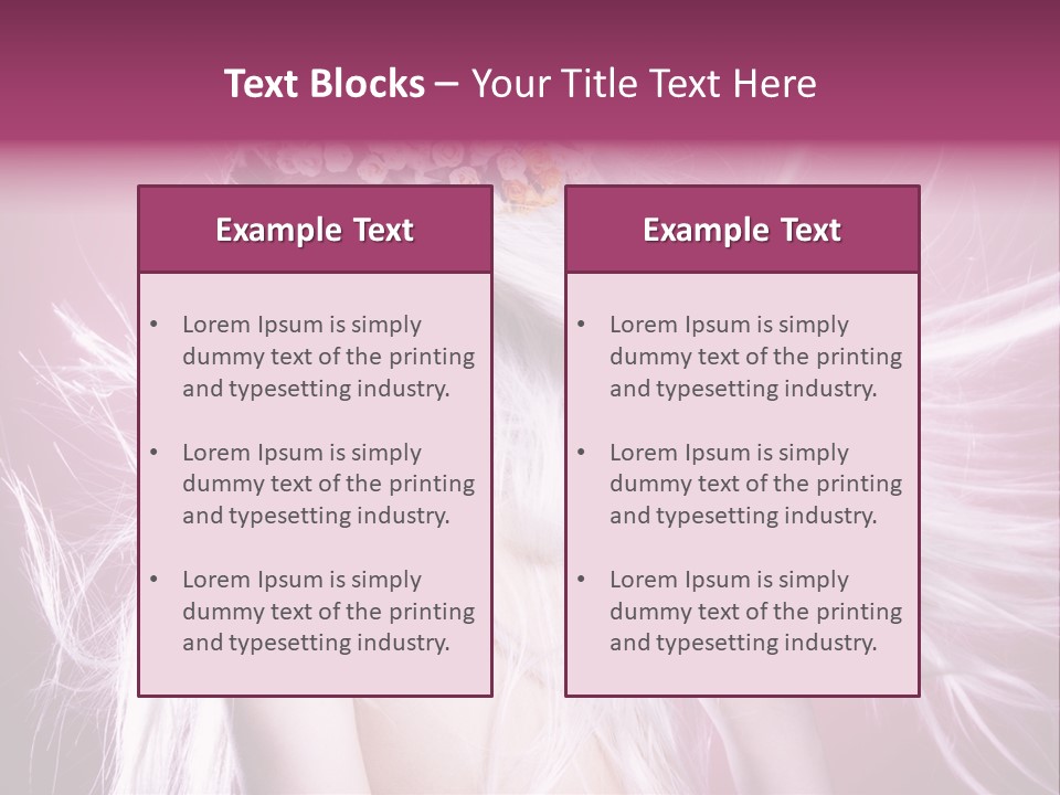 Young Wreath Of Flowers Tender PowerPoint Template