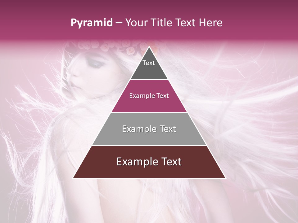 Young Wreath Of Flowers Tender PowerPoint Template