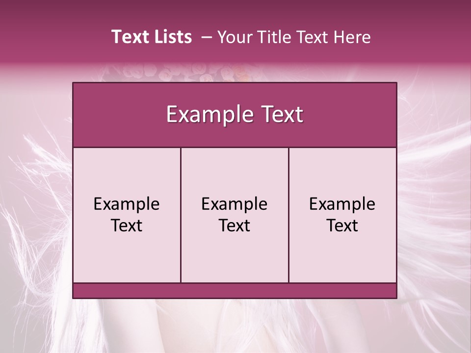 Young Wreath Of Flowers Tender PowerPoint Template