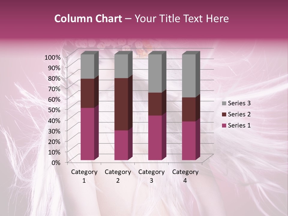 Young Wreath Of Flowers Tender PowerPoint Template