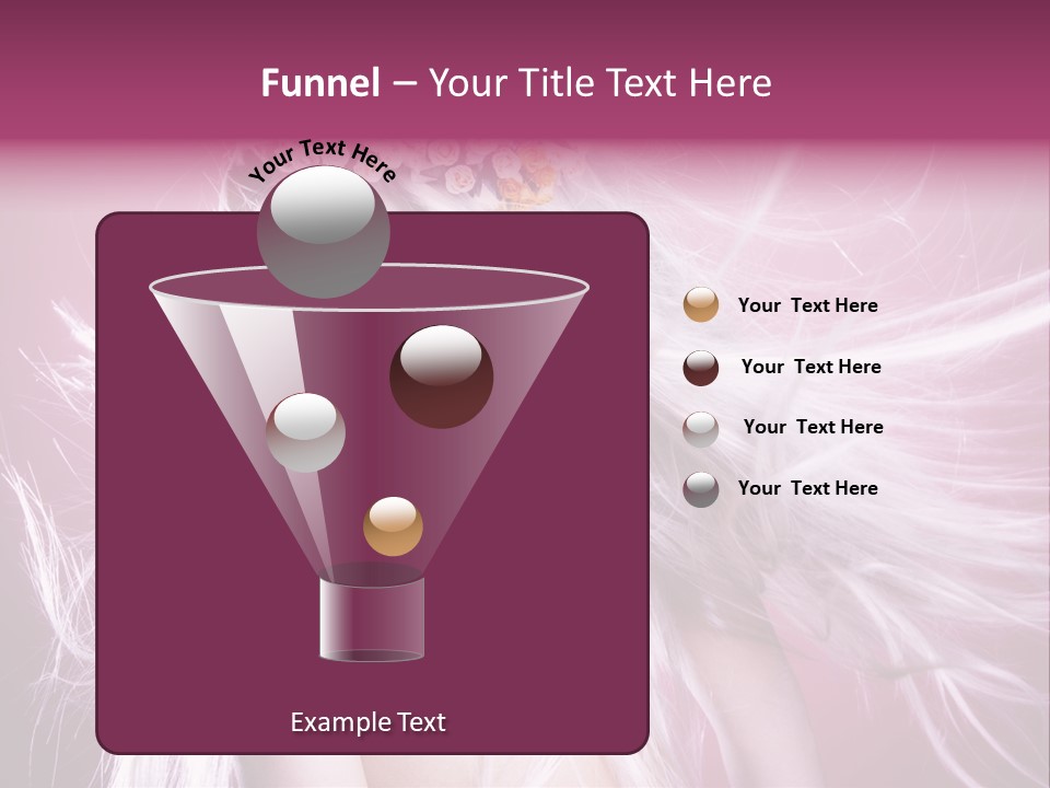 Young Wreath Of Flowers Tender PowerPoint Template