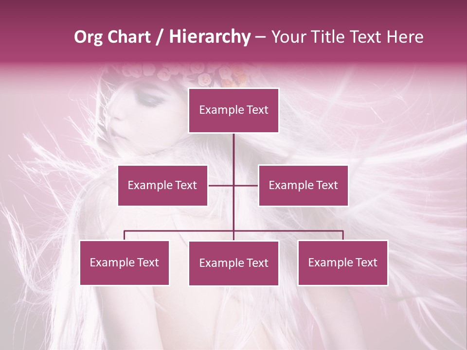 Young Wreath Of Flowers Tender PowerPoint Template
