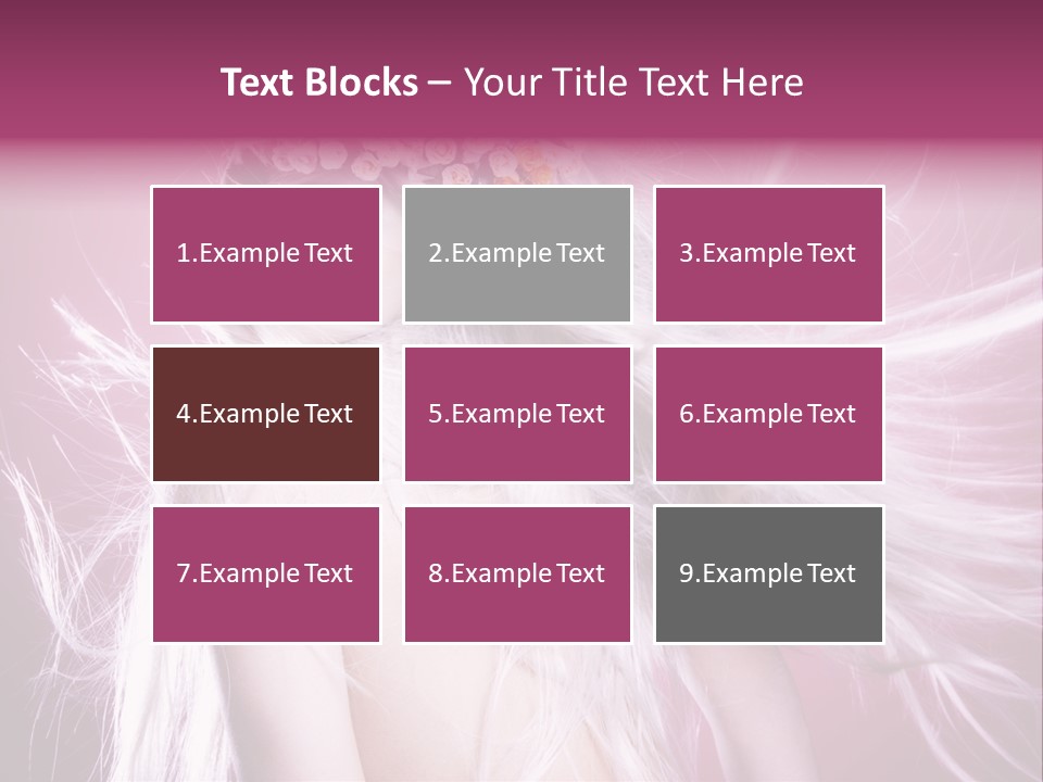 Young Wreath Of Flowers Tender PowerPoint Template