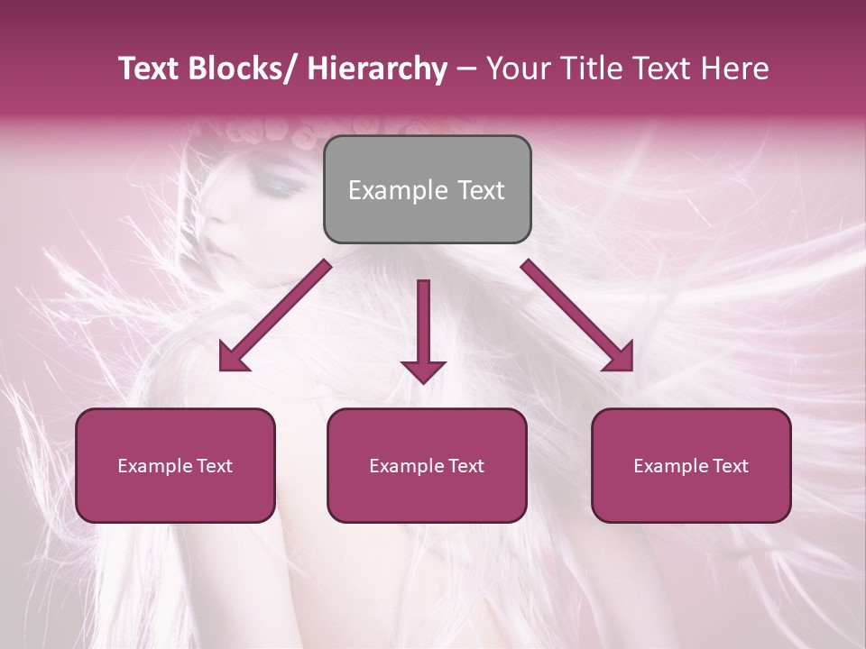 Young Wreath Of Flowers Tender PowerPoint Template