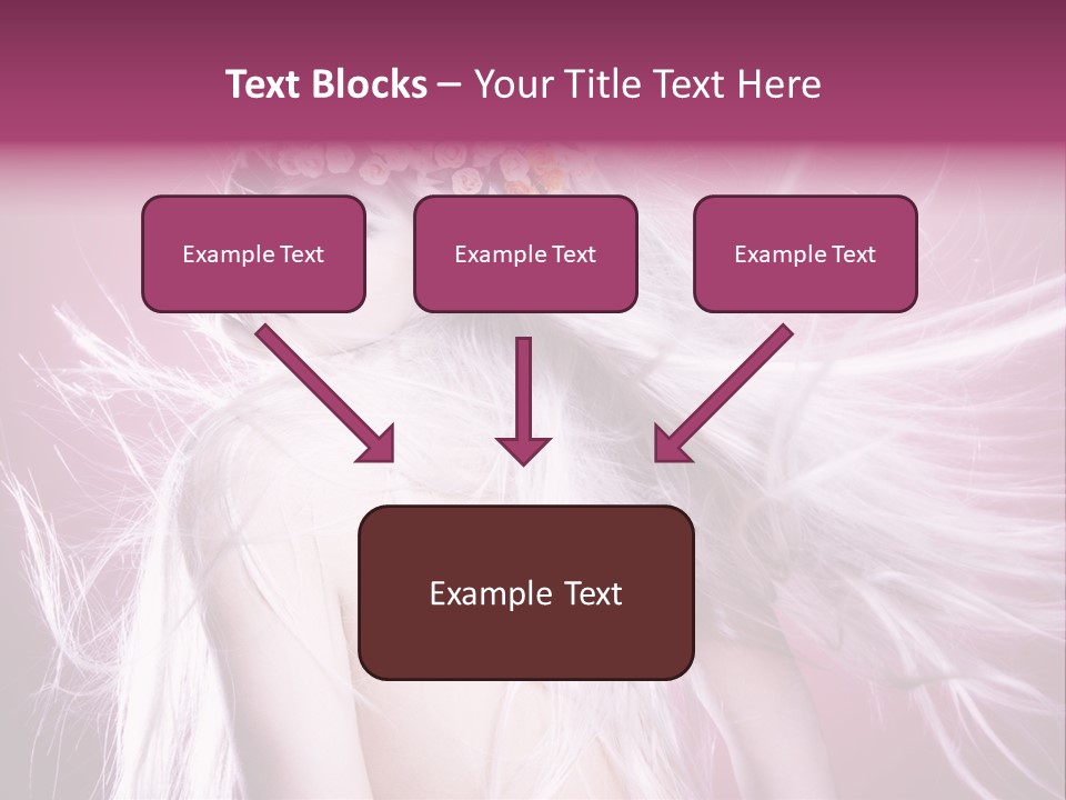 Young Wreath Of Flowers Tender PowerPoint Template
