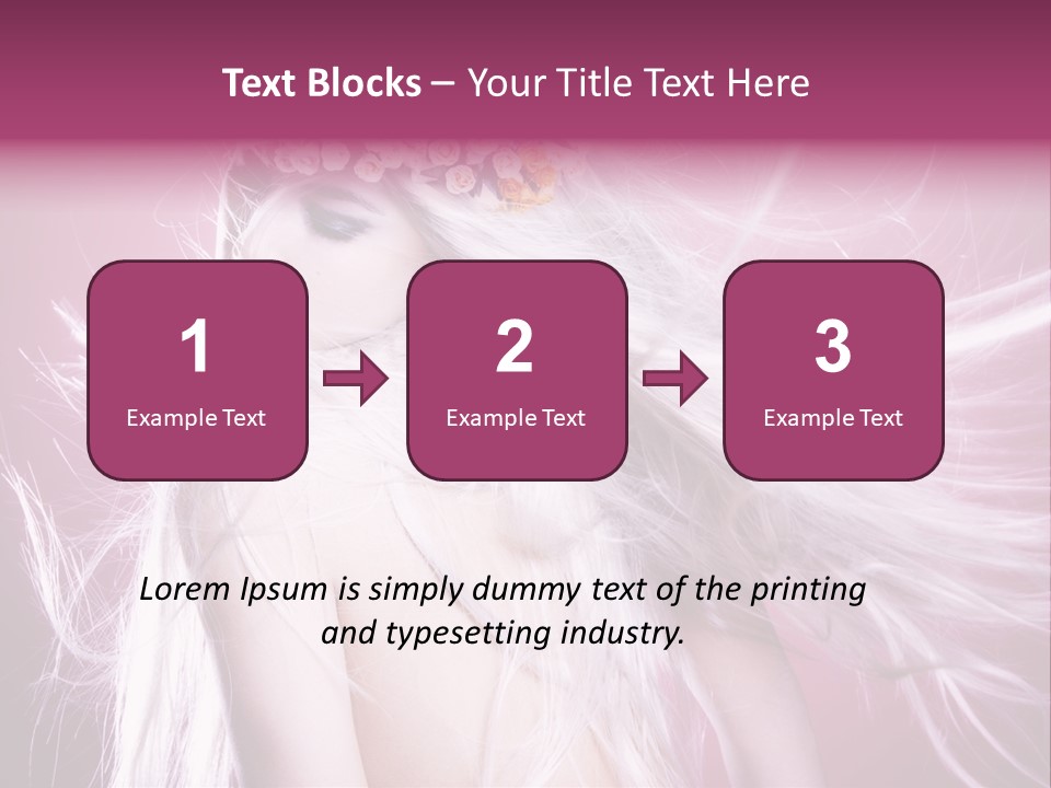 Young Wreath Of Flowers Tender PowerPoint Template