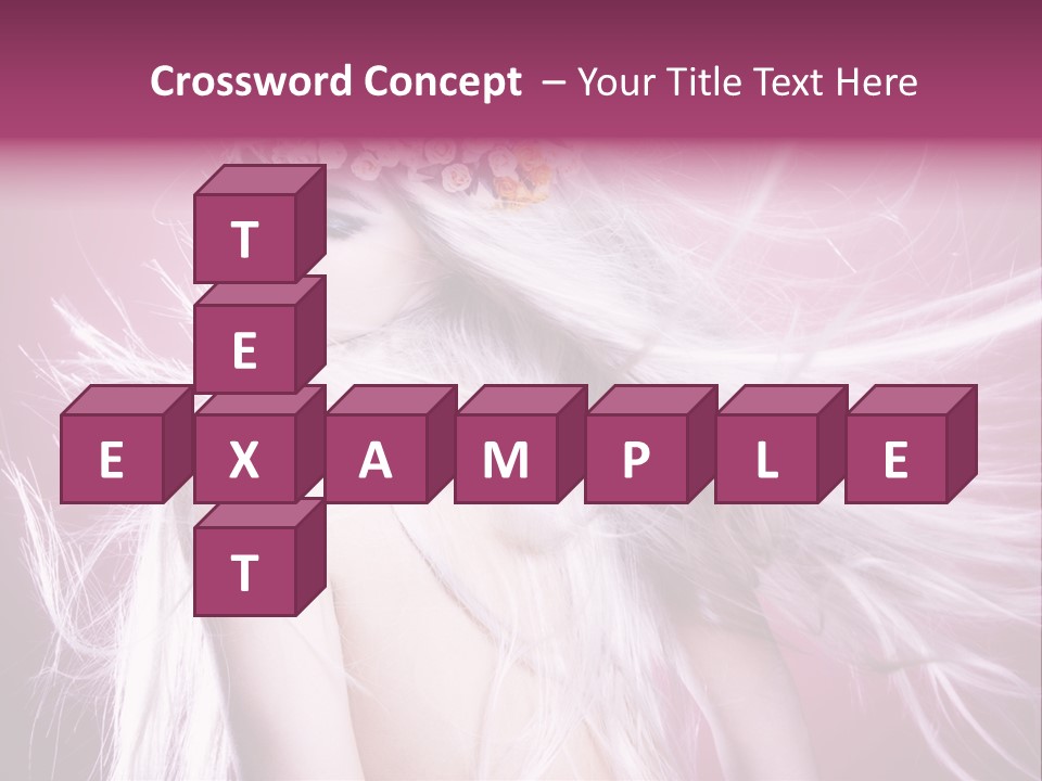 Young Wreath Of Flowers Tender PowerPoint Template