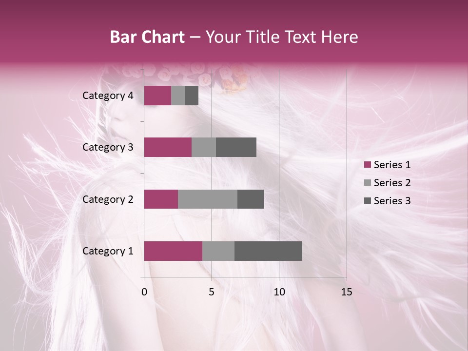 Young Wreath Of Flowers Tender PowerPoint Template