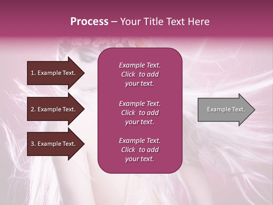 Young Wreath Of Flowers Tender PowerPoint Template