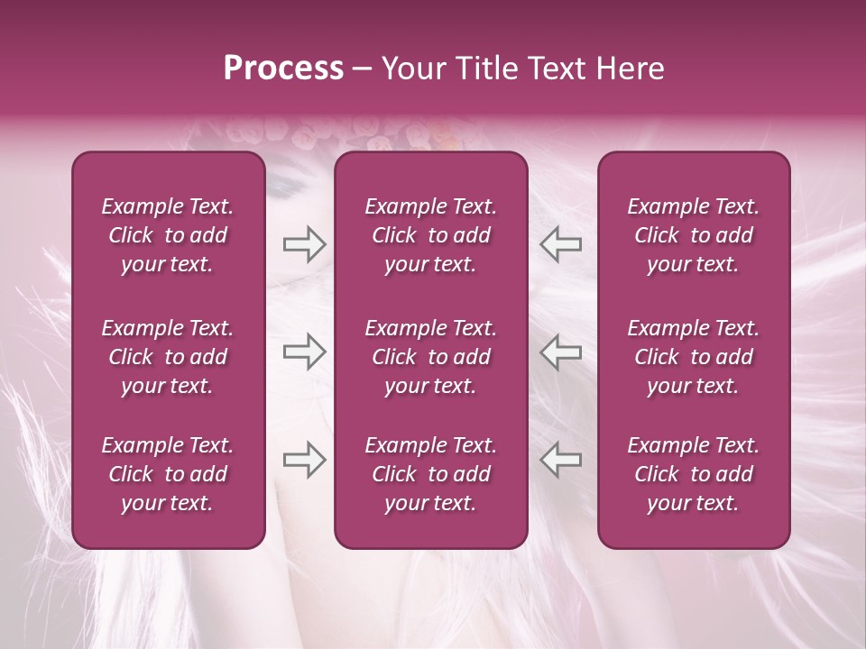 Young Wreath Of Flowers Tender PowerPoint Template