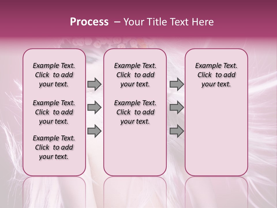 Young Wreath Of Flowers Tender PowerPoint Template