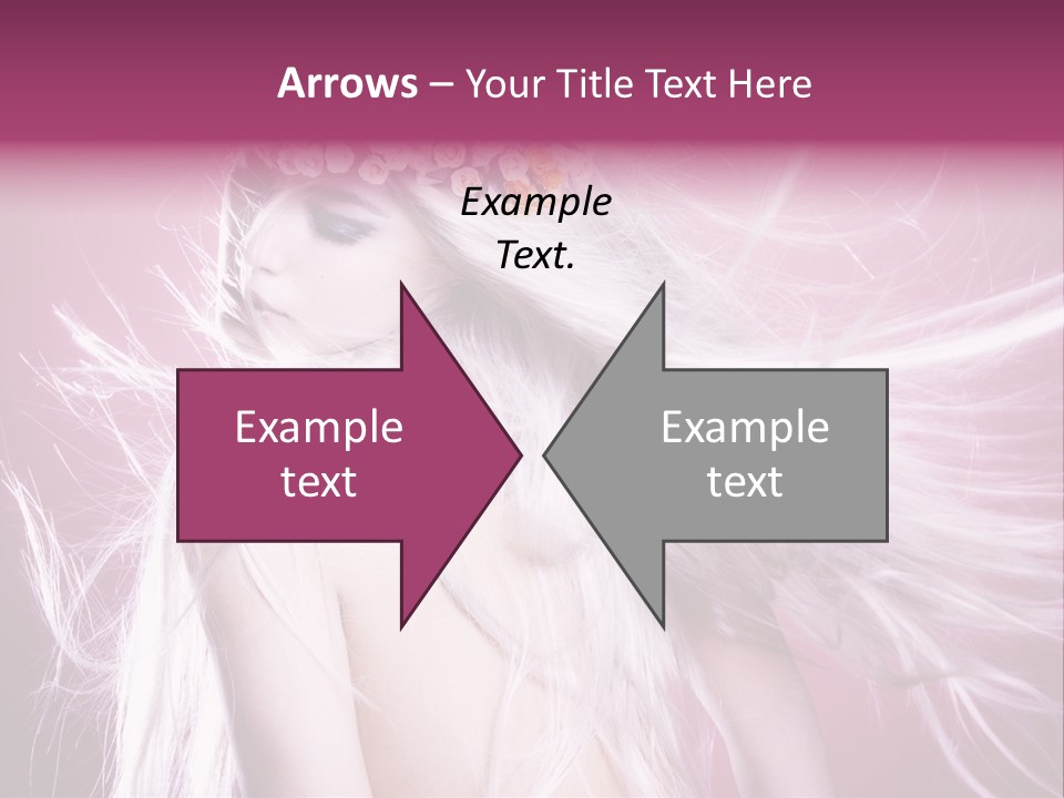 Young Wreath Of Flowers Tender PowerPoint Template