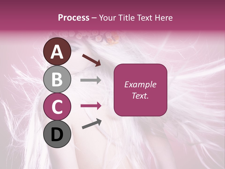 Young Wreath Of Flowers Tender PowerPoint Template