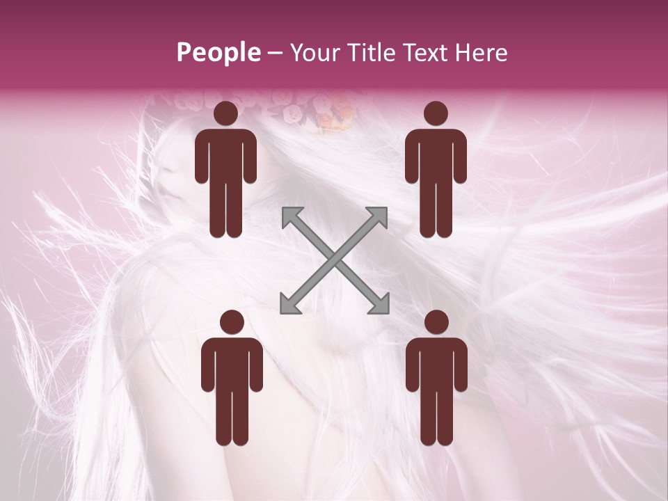 Young Wreath Of Flowers Tender PowerPoint Template