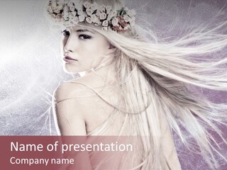 Hair Magical Fantasy PowerPoint Template