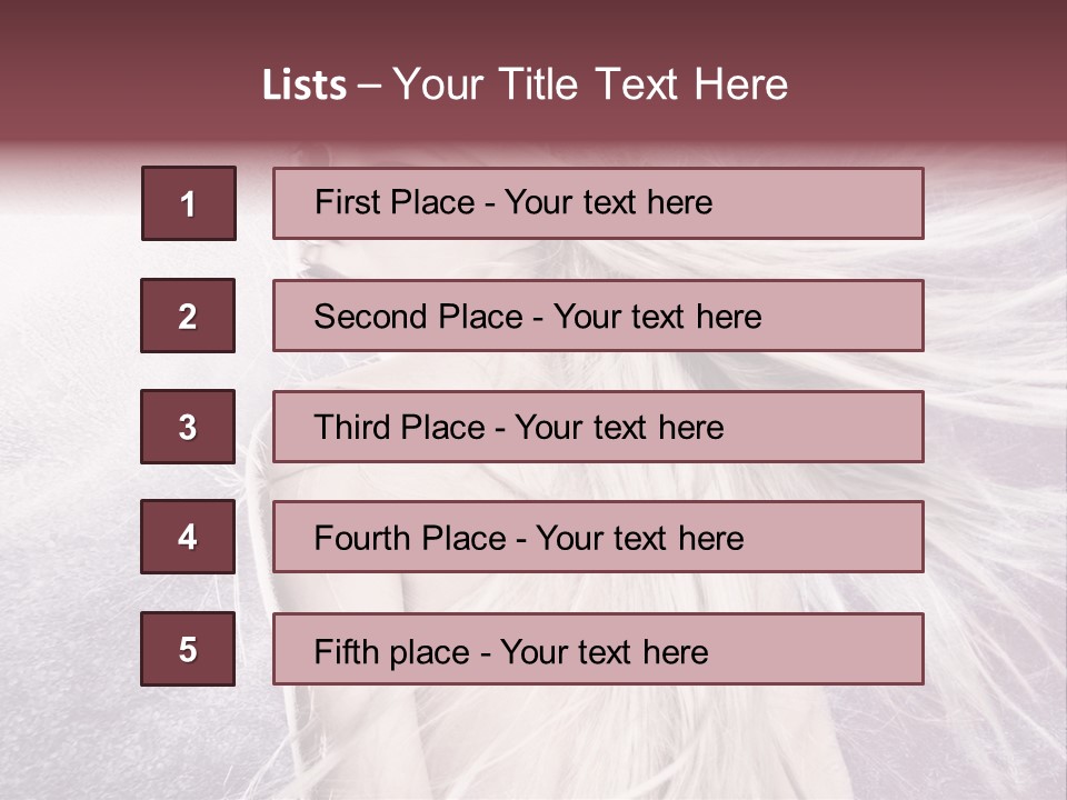 Hair Magical Fantasy PowerPoint Template