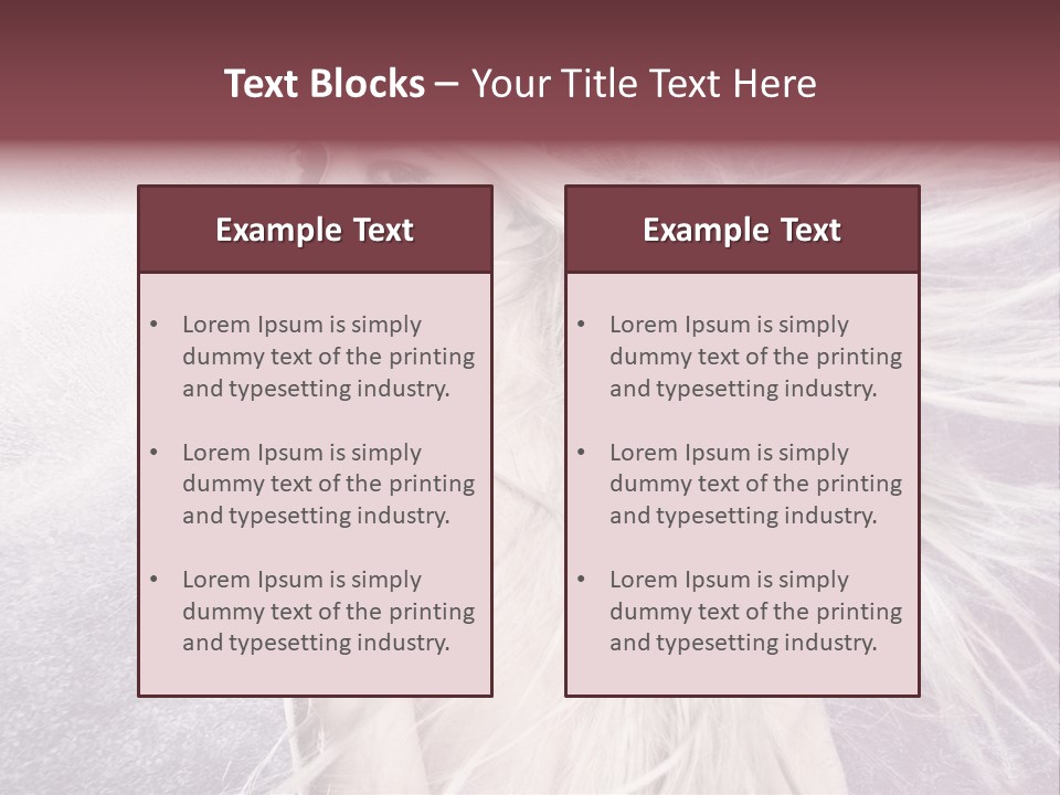 Hair Magical Fantasy PowerPoint Template