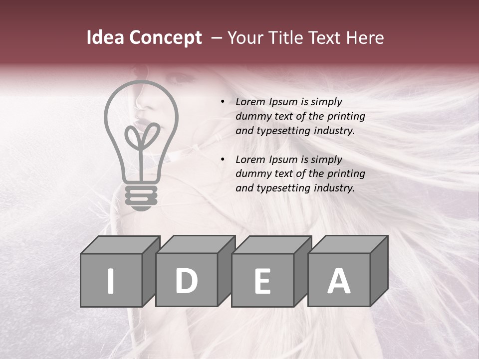 Hair Magical Fantasy PowerPoint Template