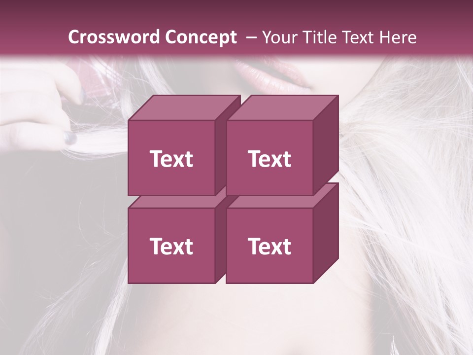 Woman Female Model PowerPoint Template