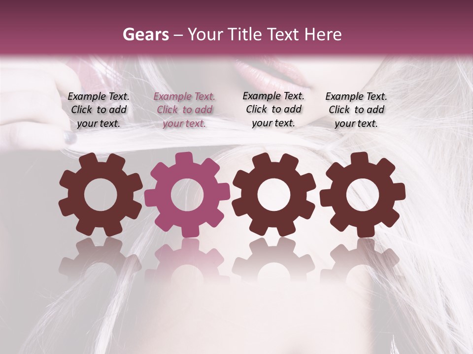 Woman Female Model PowerPoint Template